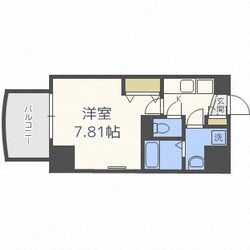 Luxe難波westの物件間取画像